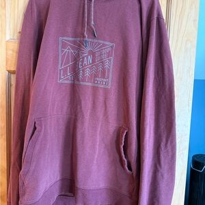 L.L. Bean Men's Burgundy Hoodie
